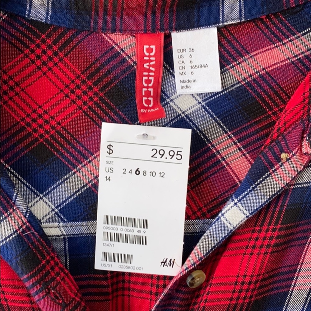 Plaid button up! - Picture 3 of 4